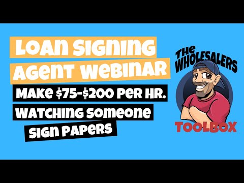 Become A Loan Signing Agent | Make $75-$200 Per Hour | Notary Public Training - YouTube