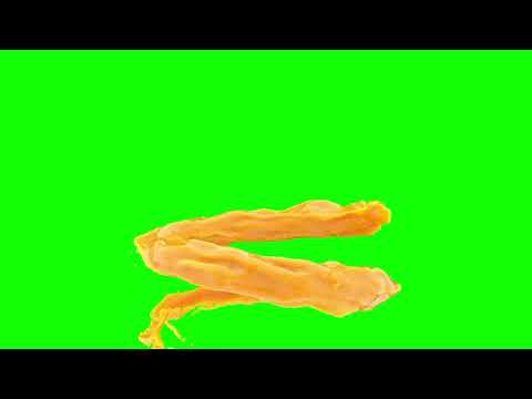 Yellow Liquid S-Curve Animation | Free Alpha Channel Overlay