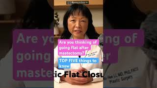 Information ESTHETIC FLAT CLOSURE after mastectomy TOP 5 things from LA plastic surgeon #breastcancer #shorts News