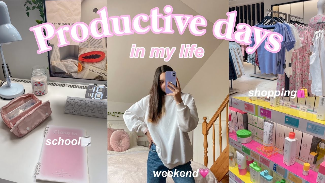 PRODUCTIVE DAYS IN MY LIFE / szkoła, nauka, weekend💗