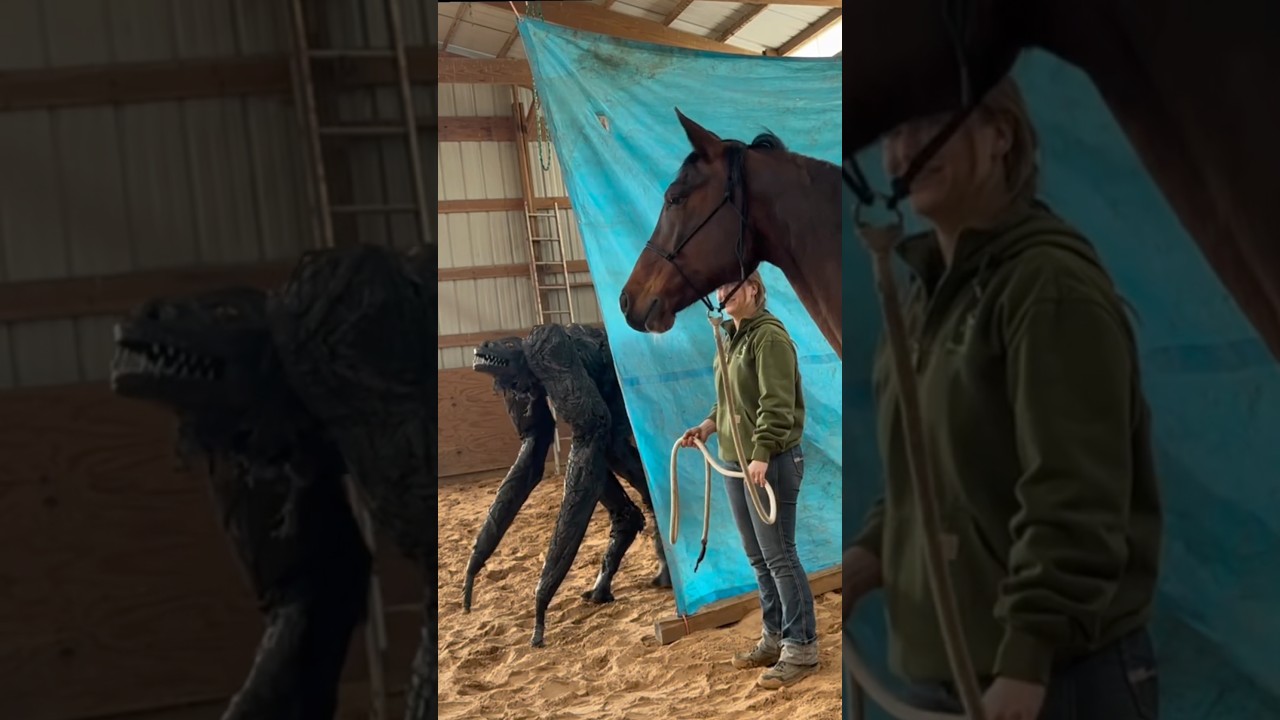 Are Horses Scared Of Monsters? #goodtoknow #vet #medicine #funfacts #lifehacks #educational #hacks