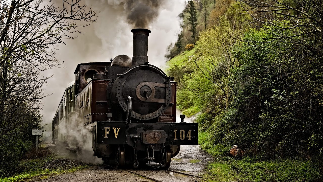 Steam Train of the Basque Railway Museum in Azpeitia