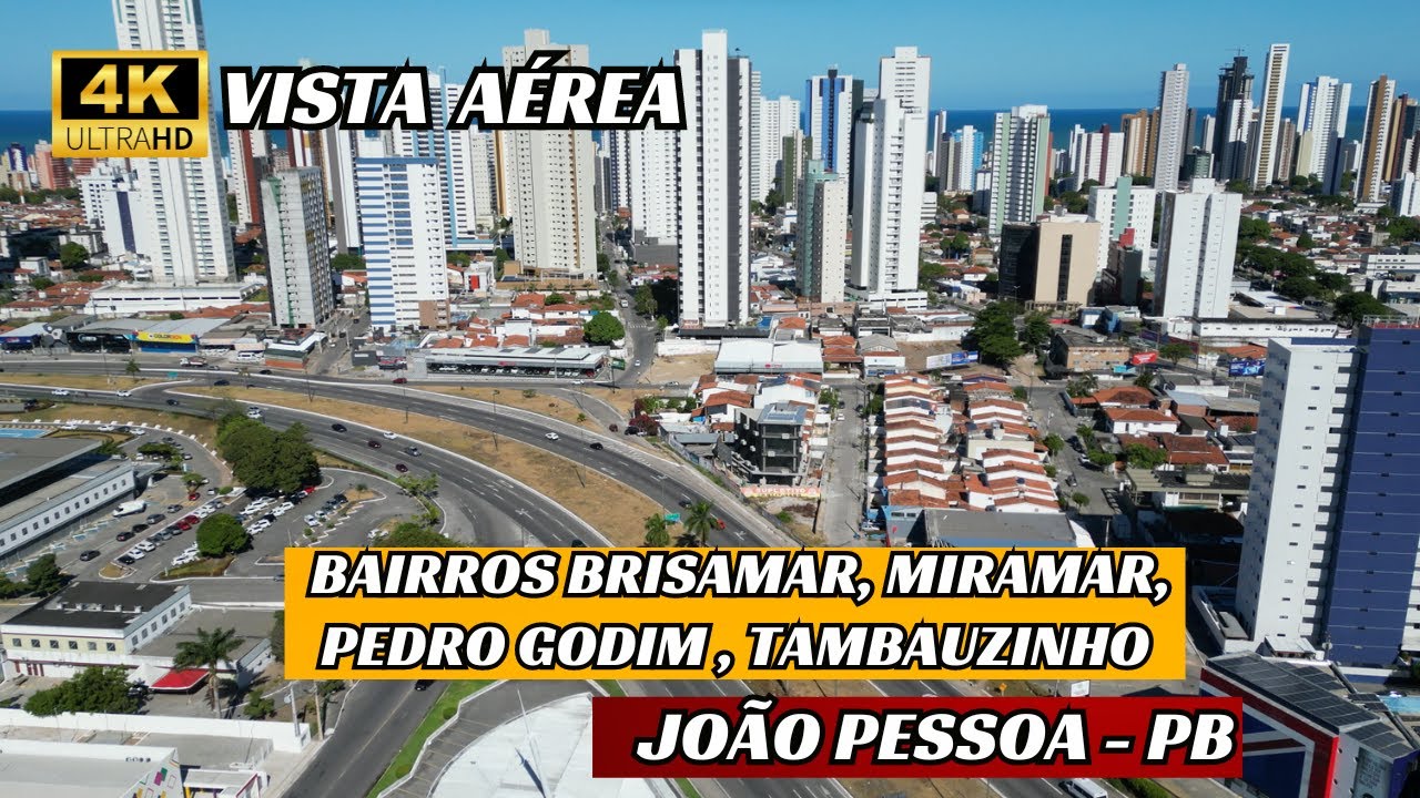 🔴 VISTA AÉREA BRISAMAR , MIRAMAR , PEDRO GONDIM , MANAIRA EM JOÃO PESSOA - PARAÍBA