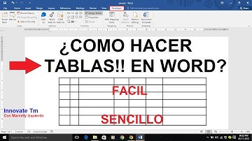 COMO HACER TABLAS EN WORD SUPER FÁCIL Y SENCILLO