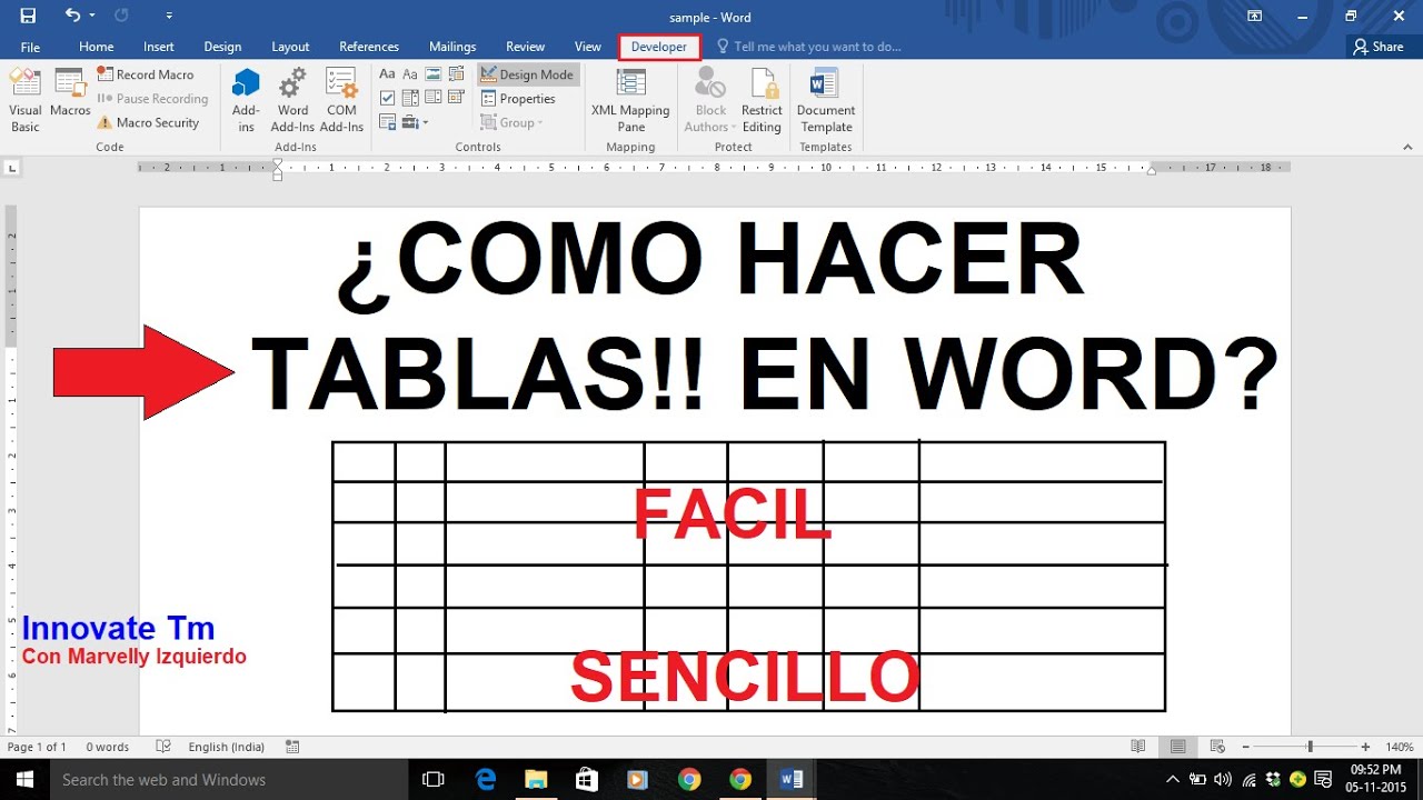 Como Hacer Tablas En Word Super FÁcil Y Sencillo Youtube