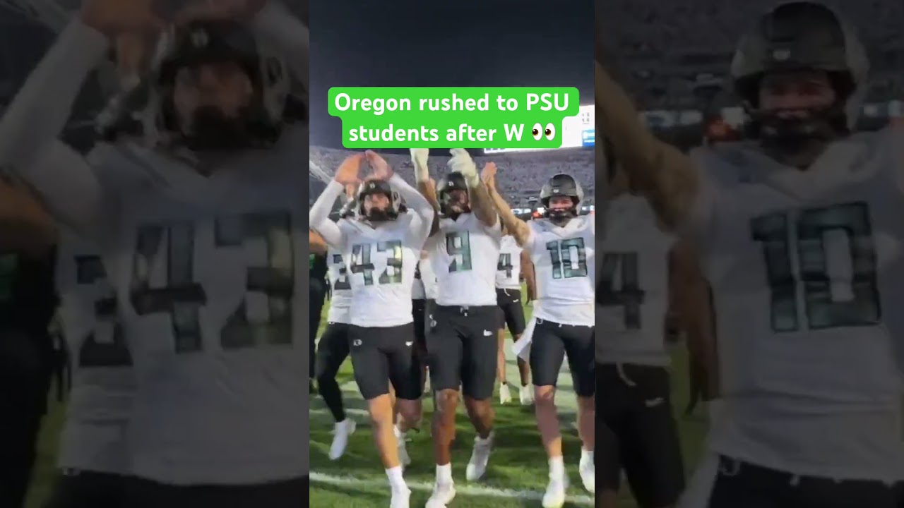 Oregon let Penn State HEAR IT after the W 🗣️
