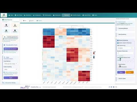 Clustering Heatmap · Clustering | DataViz Pro Tutorial