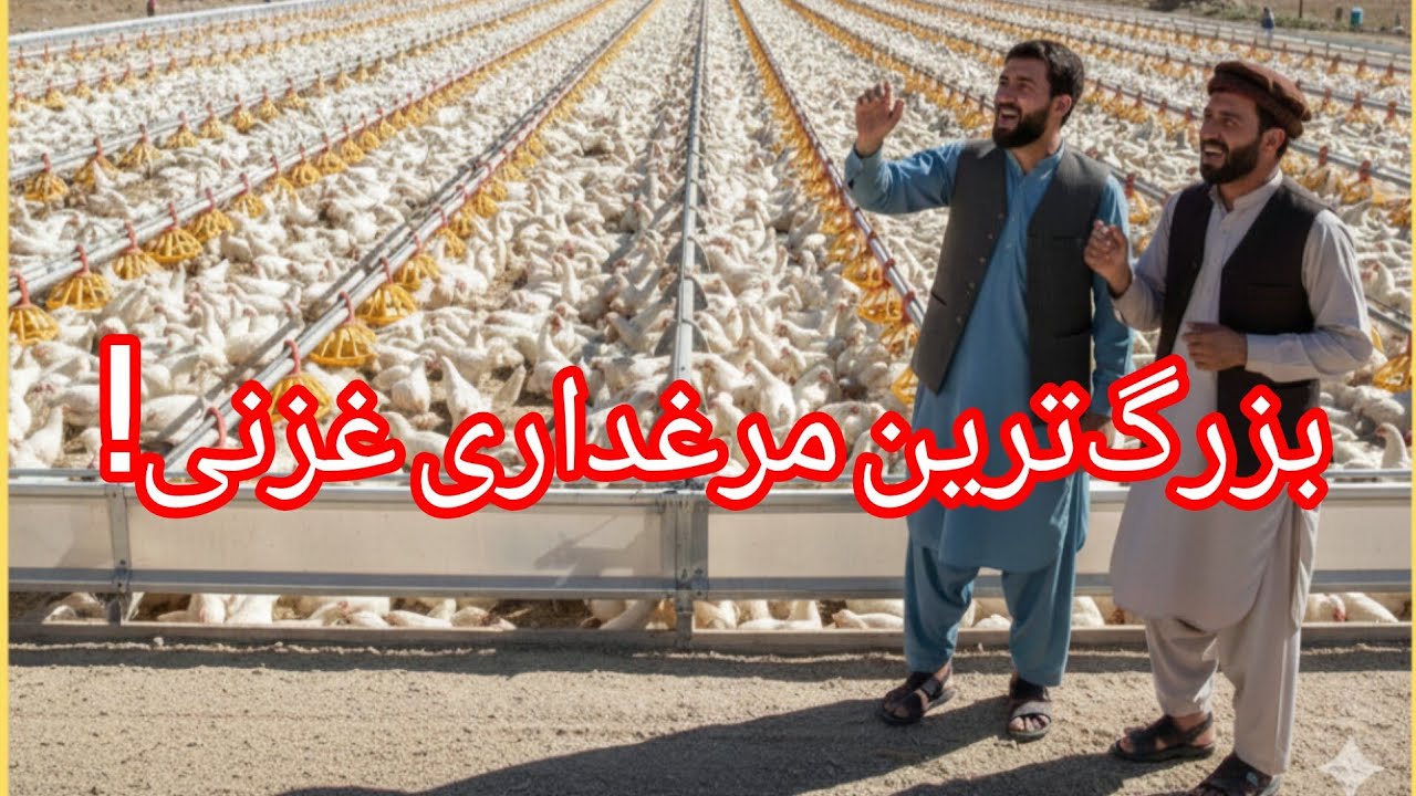 چگونه بزرگ‌ترین فارم مرغداری غزنی کار می‌کند؟