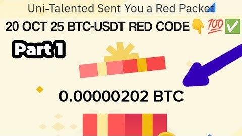 Binance Red Packet code in Binance Today Claim USDT BTC TON Red packet code 20 October 2025
