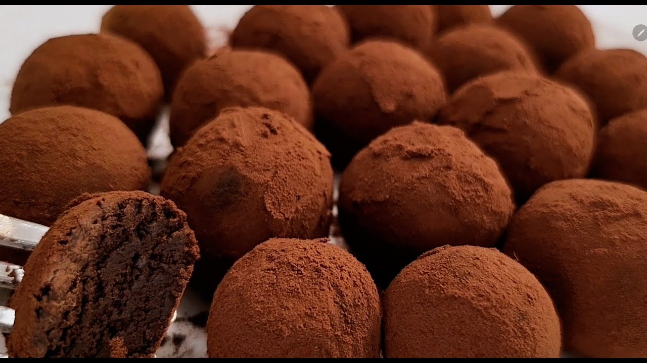 2Ingredients Chocolate Truffles I Easiest Valentine's Day Chocolate