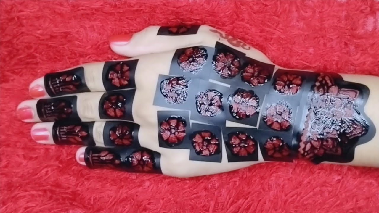 beautiful sticker mehndi design