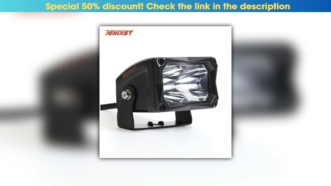 Hands-on 3.5 Inch White Yellow Spot Flood LED Work Head Fog Driving Light For Car SUV Offroad Truck