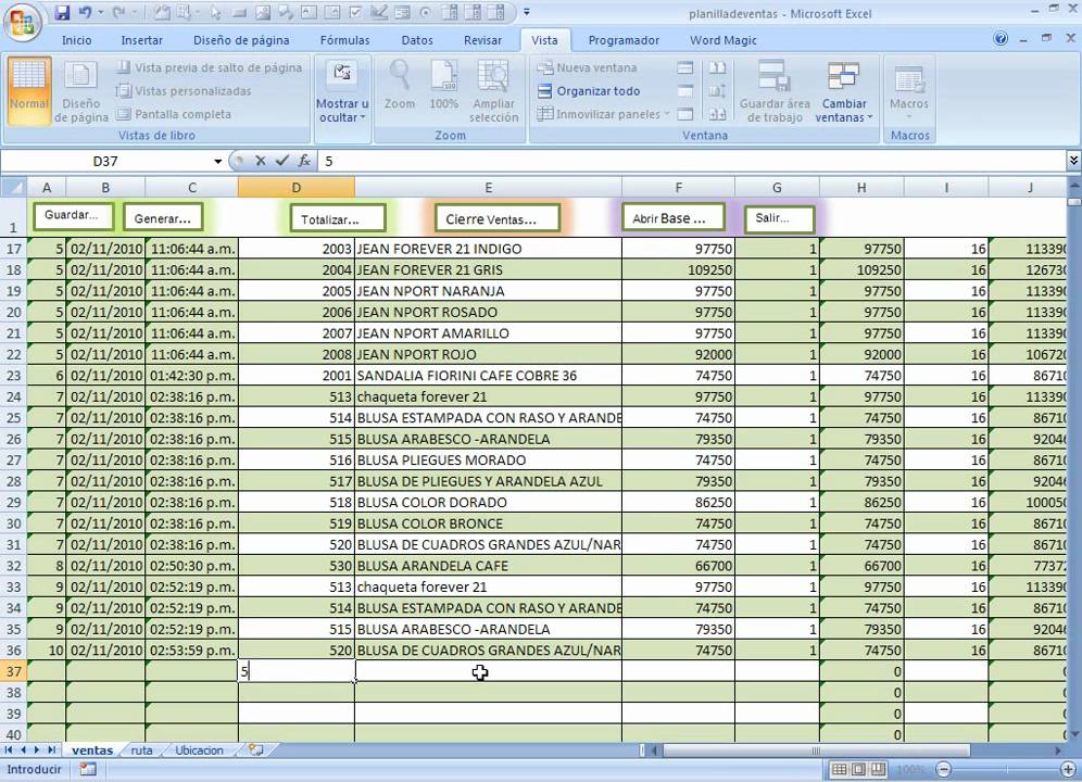 Planilla De Ventas Creada En Excel Para Vender Mas Y Rapido Youtube