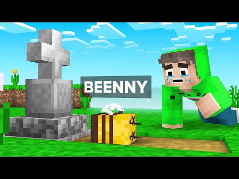 Jelly Lost His PET BEE In Minecraft! (Squid Island)