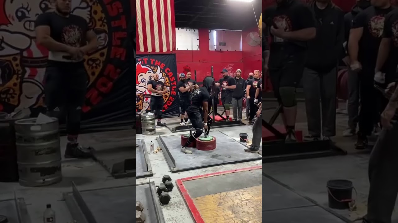 814lb Dinnie Deadlift