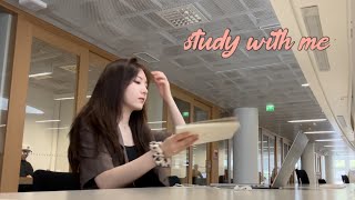 STUDY WITH ME | University of Helsinki Library | Pomodoro Technique 25/5 with White Noise