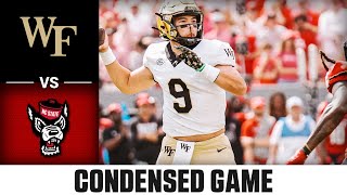 Wake Forest vs. NC State Condensed Game | 2024 ACC Football Wealth