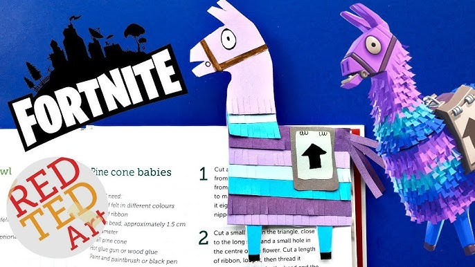 DIY Fortnite Llama Corner Bookmark How To - YouTube diy-fortnite-llama-corner-bookmark-how-to-youtube