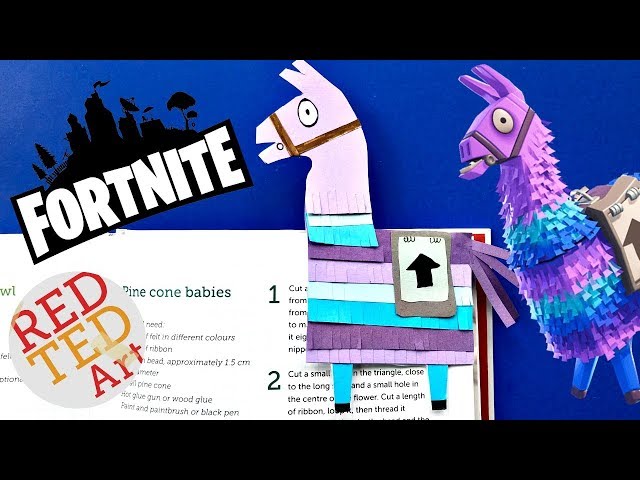 DIY Fortnite Llama Corner Bookmark How To - YouTube fortnite-bookmark-gifteee-unique-gifts