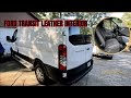 Upgrading a Ford Transit To A Leather Interior #exclusivecoversusa #fordtransit