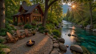 Soft Summer Forest Birds Around the Riverside Porch 🌿 Relaxing Piano Music & Gentle Nature Sounds screenshot 5
