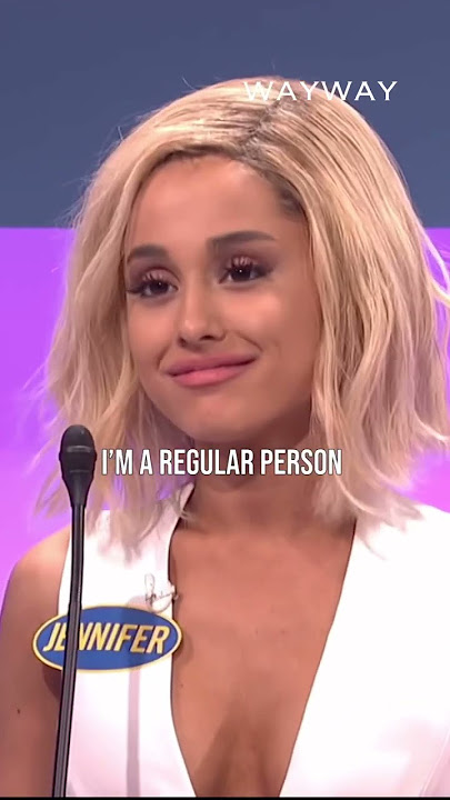 Ariana Grande does PERFECT Jennifer Lawrence impression 🤣 #shorts