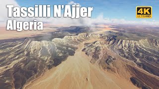 Fly over Tassilli N'Ajjer (Sahara) - Algeria - 4K | Musical Showcase | Microsoft Flight Simulator screenshot 4