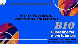 SIEMENS UNIGRAPHICS UG NX 11 CAD BEGINNER TUTORIAL HOW TO USE SHELL COMMAND , UG NX