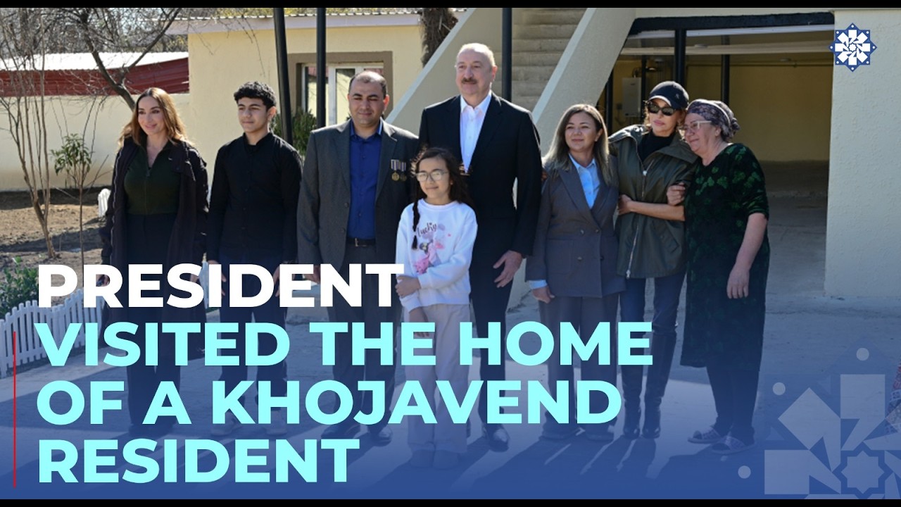 President Ilham Aliyev inspected reconstruction progress in Khojavend town