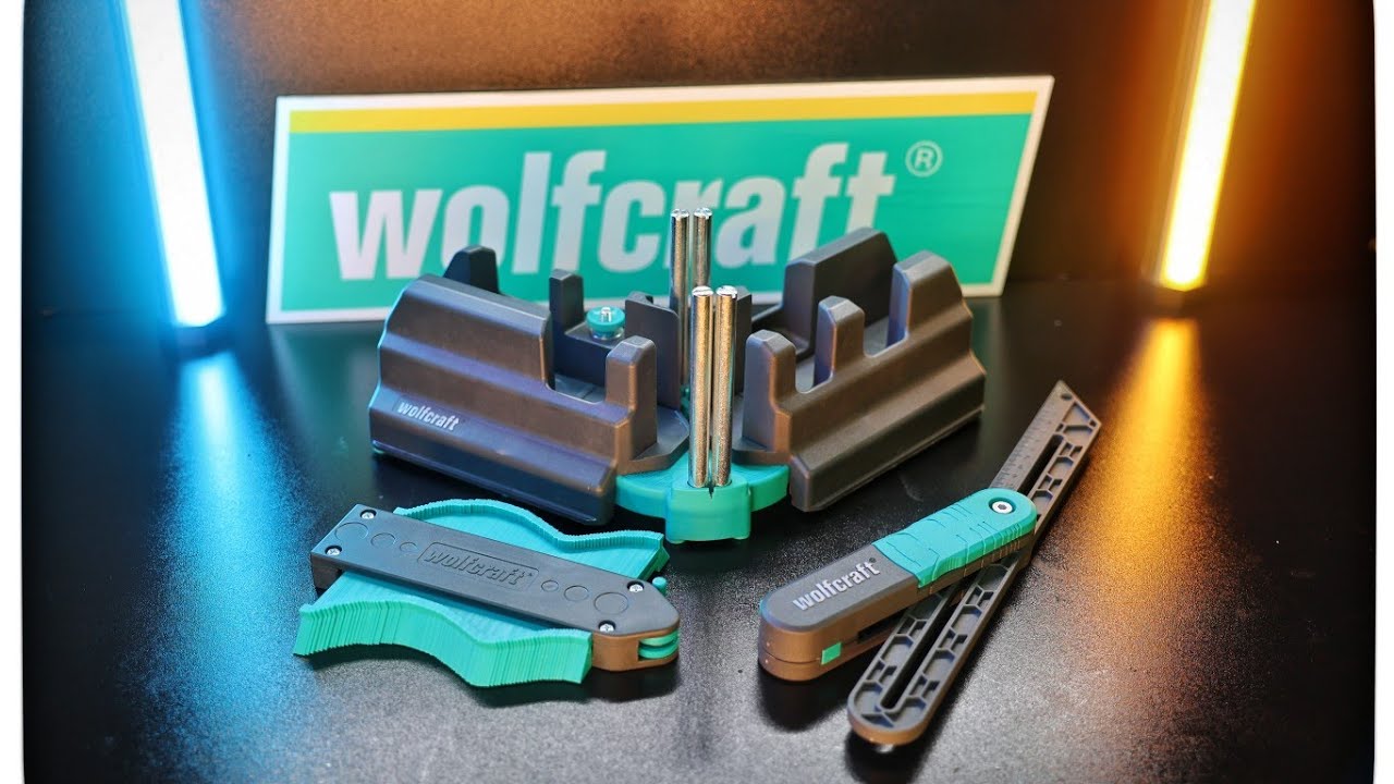 Wolfcraft Rapportatore Angolare E Tagliacornici 2 In 1 | Per Battiscopa Fino A 100 Mm, Angoli 85-180°