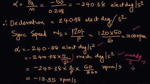EE 306| PSA | Module 6 | L34 P1 | Power System Stability Numerical Problems on Swing Equation