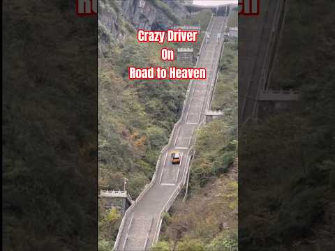 This driver is trying to climb Ladder to Heaven in China, but Range Rover this this in 2018 #driver