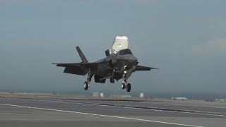 The First F-35 LIGHTNING II Deck Landing on HMS QUEEN ELIZABETH