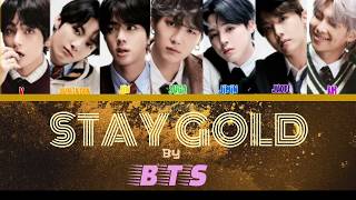 BTS-'Stay Gold' (Colour Coded Lyrics Eng/Rom/Han)