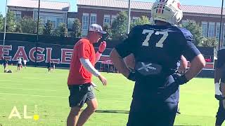 A look at Auburn's offensive line from practice on Saturday morning. 👀 screenshot 1