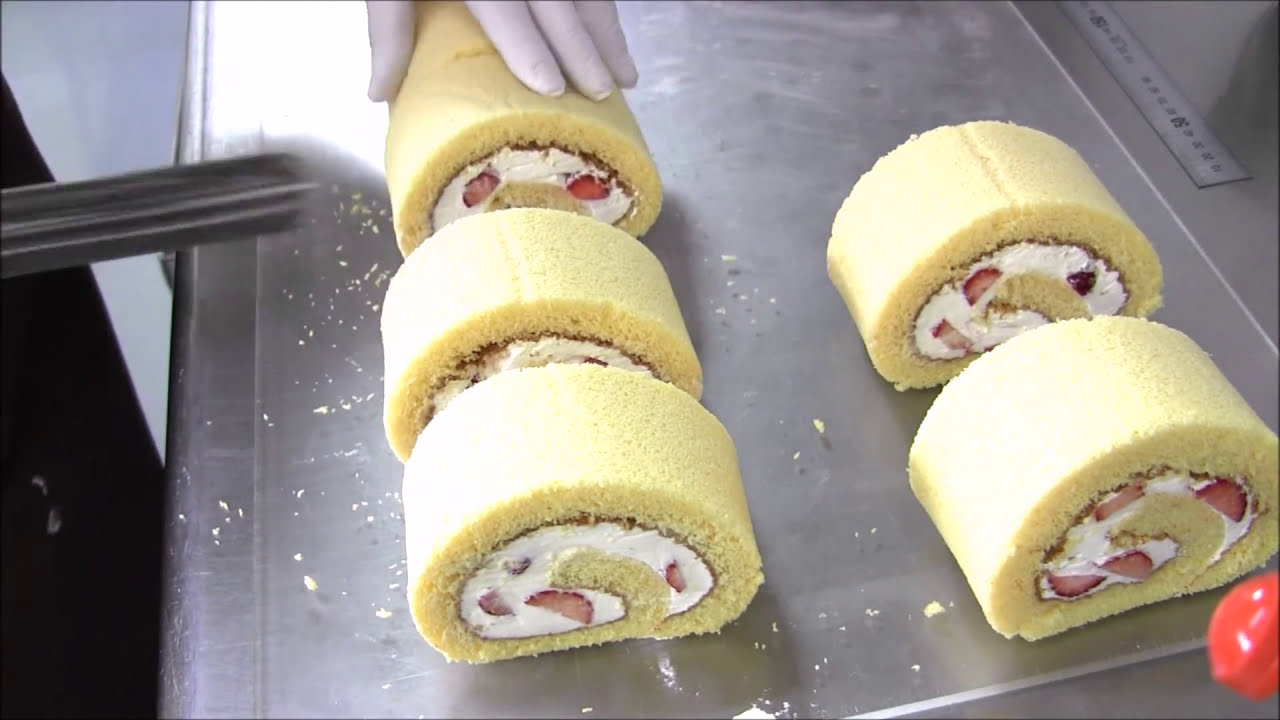 秘技 ロールケーキで丸いデコレーションケーキを作る方法 ビルソンローラーズ Youtube