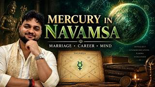 Mercury in All 12 Houses of Navamsa (D9)Marriage, Mind, Career & Life Evolution .