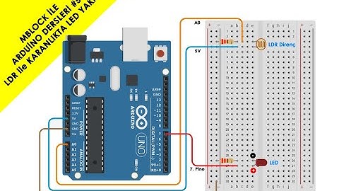 MBLOCK İLE ARDUİNO DERSLERİ #5 LDR Direnci ile Karanlıkta Yanan LED Uygulaması