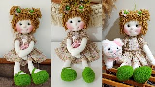 HOW TO MAKE CURLY HAIR DOLL