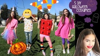 5 DIY LAST MINUTE HALLOWEEN COSTUMES! Under $20 & 20 Minutes!