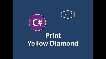 print yellow diamond in c#