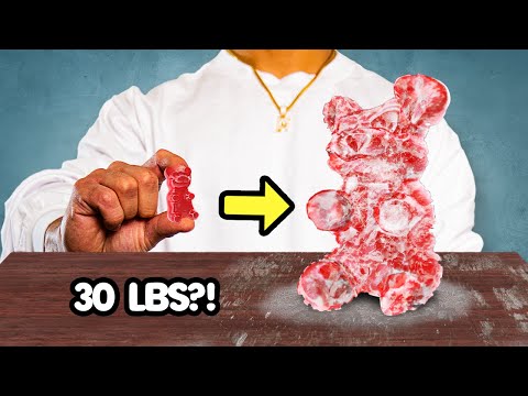 Our Freeze Drier Made Our Mini Gummy Bear GIANT (SATISFYING ASMR)