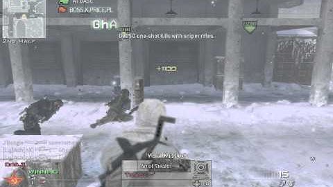 Modern Warfare 2: Intervention two no scope kills (Sub base)