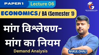 मांग विश्लेषण । मांग का नियम । BA Economics Sem 1