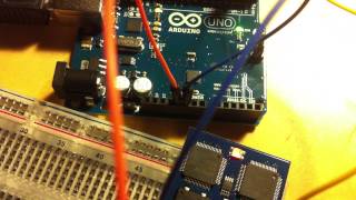 Initial Test of Arduino Uno with EMIC2 Text to speak module.