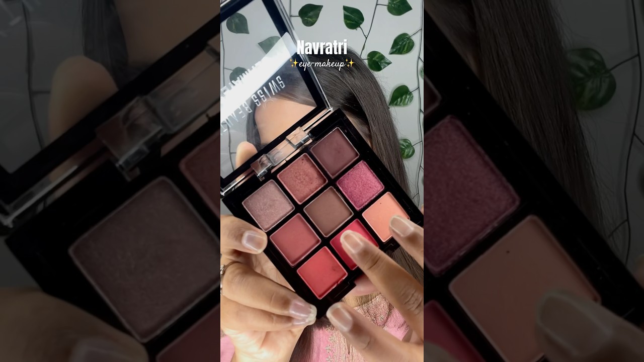 Eye-makeup for Navratri✨💗 