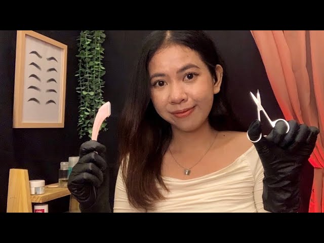 [ASMR] Relaxing Beauty Salon - Trimming & Shaping Your Eyebrows (Layered Sounds) | ASMR Indonesia