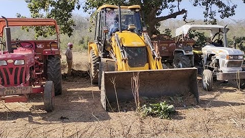 JCB 3DX Loading Mud In Tractor | Eicher 333 And Mahindra 475 Di | Jcb And Tractor Video