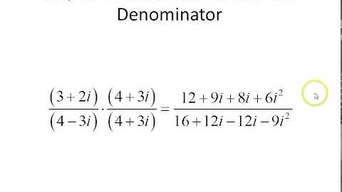Dividing Complex Numbers