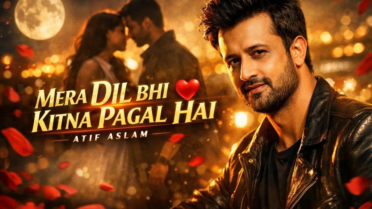 Mera Dil Bhi Kitna Pagal Hai ❤️ | Atif Aslam AI Cover | Romantic Hindi Song 